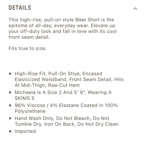 NEW! Skims faux leather bike shorts - Picture 5 of 10